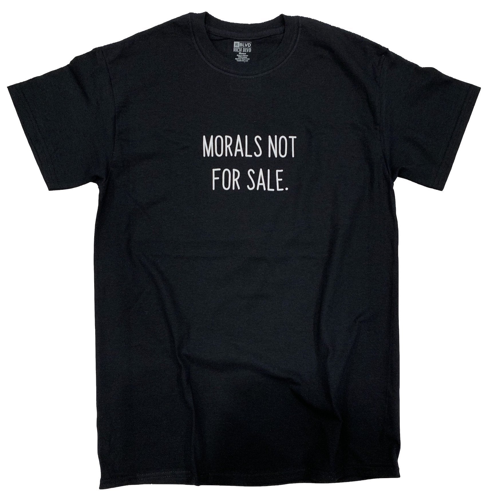Morals Not For Sale Tee (Black)